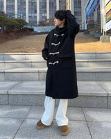 サンドウール ステディ ダッフルコート (Black)