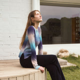 WOOL GRADATION KNIT TOP - SKYBLUE & BLUE