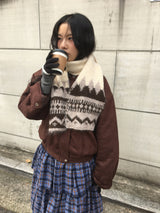 ビチョビノルディックウールマフラー (4 Colors)