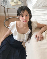[ md pick ] ディエートレース&フリルホワイトトップ