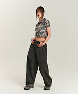 939 LOGO COLLAR CROP TOP (CAMO)