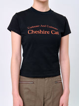 "CHASHIRE CAT" ウィメンズ T シャツ_ブラック