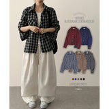 Toby Basic Drop Shoulder Loose Fit Check Southern 