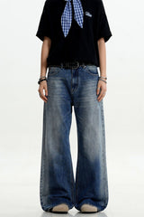 Blue Washed Cleanfit Jeans
