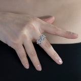 heart clover ring