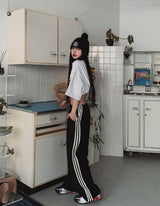 Cable Leather Trackline Corduroy Pants