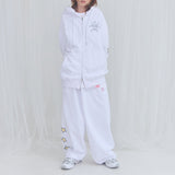 [FANCY X DUSTY] デビル＆エンジェルプリントスウェットパンツ (WHITE) F25NM1004