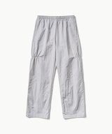 Shirring Nylon Straight Pants - Grey