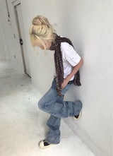 STACKED LOW DENIM PT