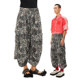 Printed eight-pronged slacks