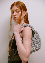 Bubble Knit Bag (Silver)