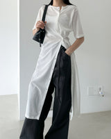 Mati unbalance long cardigan