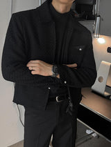 ASCLO Wool Tweed Zip Up Blouson (2color)