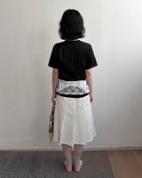 Dewy Flower Pleats Skirt