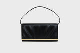 GATHERED BAG DARK BROWN