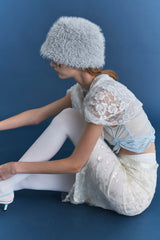 MEATEL HAT IN BLUE WING