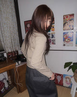 (3color) チェックロールアップワイドピンタックパンツ