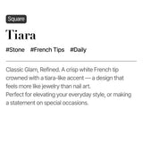 MUZMAK Reusable Glam Design Nail Tip Tiara(Square)