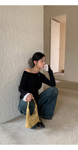 レオパードベルトビンテージブルーワイドデニムパンツ