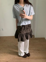 ムッシューブーツカットパンツ (2color)