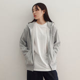 ヌーヴェルヴァーグフーディージップアップ (GREY)