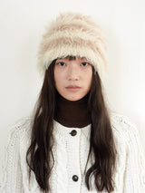 Teddy Bear Beanie - Beige