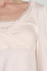 Vivienne Ballet Lace Top, Pink