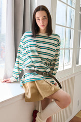 マルチストライプシンボルTシャツ アイボリー