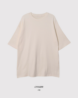 Milk Layered Loose Fit Short Sleeve T-shirt (5color)