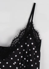 SATIN DOT DRESS