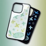 Flower Blooms Epoxy Phone Case (Green-WH)