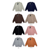 [UNISEX] Vネックオーバーフィットロングスリーブニットカーディガン