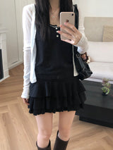 Dot Shirring Sleeveless (3 colors)