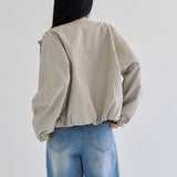 Evean Panel Banding High Neck Leather Jumper -3color