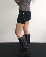 スナップスカートパンツ