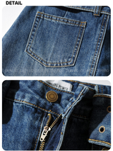 Belt dark blue mini denim pants skirt