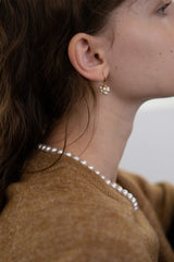 Pearl berry drop earring
