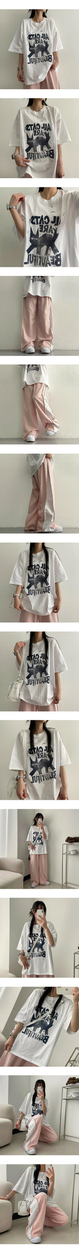 Hip Slit Coloring Pocket Wide Pants