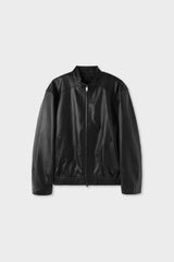 Kintz vegan leather zip-up jacket