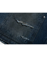 Double Knee Bermuda Pants (Dirty Blue)