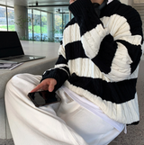 ライフルーズフィットダンガラニット