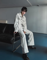Void Dirty Washed Flare Denim Pants