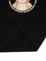 Women's Regular Fit Bear Friends Cropped Sweatshirt Black (FCF1TS202W)
