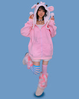 lovely sheep hood zip-up (기모)