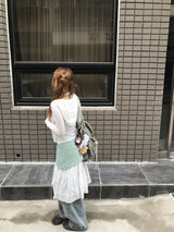 deer vintage layered skirt 