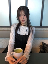 トアドットホルターネックボートネック長袖Tシャツ