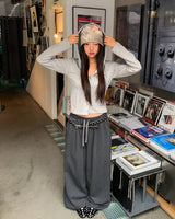 Wearing ストライプバンディングパンツ
