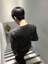 ファイナーショルダーパネルウォッシュドロングスリーブ 2C