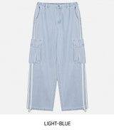 Elmo Side Line Cargo Denim Pants