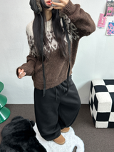 FLEECE-PICKABLE ❤‍🔥M-XL❤BASIC WIDE LONG PANTS UNISEX🖤🩶2COLOR